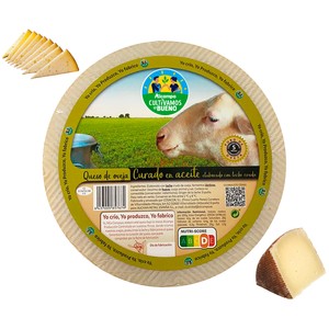 ALCAMPO CULTIVAMOS LO BUENO Queso de oveja curado en aceite, leche cruda,