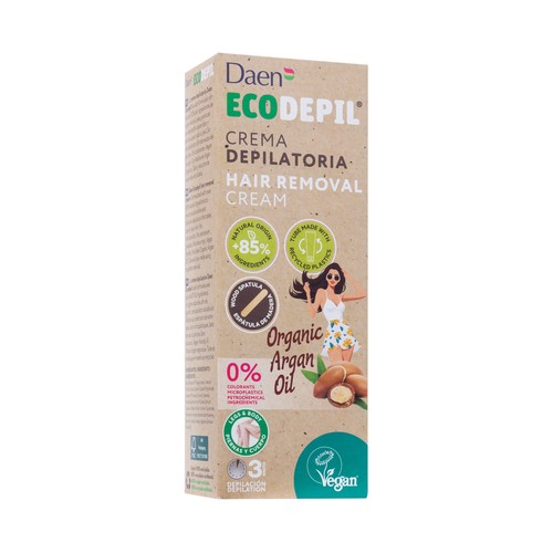 DAEN Ecodepil Crema depilatoria para piernas y cuerpo 100 ml.