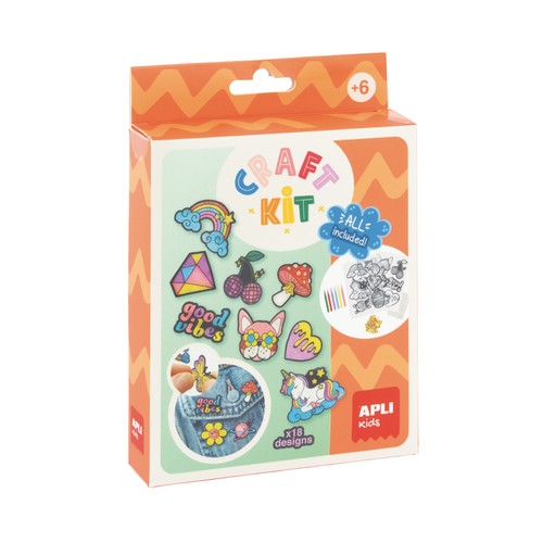 Set de pins para manualidades. APLI KIDS
