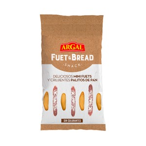 Imagen de ARGAL Mii fuets con palitos crujientes de pan ARGAL Fuet & bread 34 g.