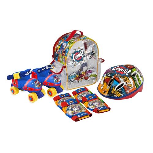 Set de mochila, roller, casco y protecciones para patinaje, modelos surtidos, SAICA.