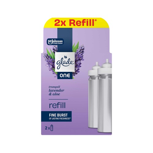 GLADE ONE Recambio ambientador lavanda 2 x 10 ml.