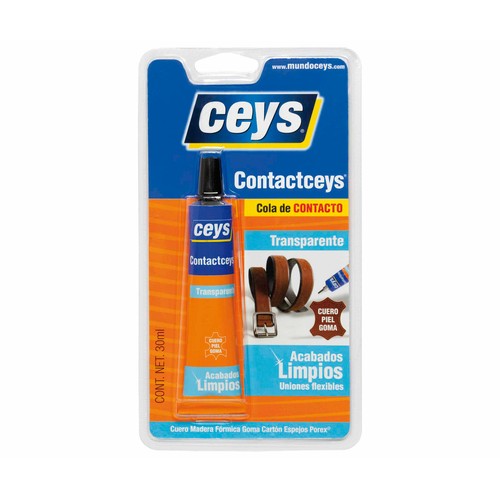 Cola de contacto transparente CEYS Contactceys, 30ml.