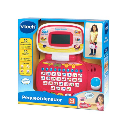 Pequeordenador Ordenador infantil educativo para niños color rosa VTech. Edad recomendada desde 3-6 años