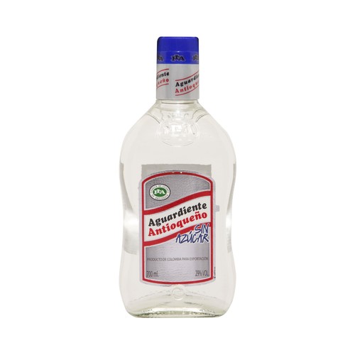 Aguardiente de colomibia sin azucar ANTIOQUEÑO botella de 70 cl.