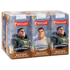 Imagen de PASCUAL Batido de chocolate, elaborado sin edulcorantes PASCUAL 6 x 200 ml.