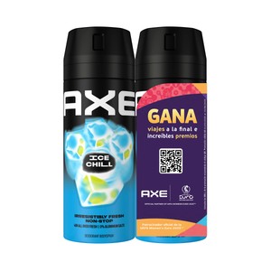 Imagen de AXE Ice chill Desodorante en spray para hombre anti transpirante hasta 48 horas 2 x 150 ml.