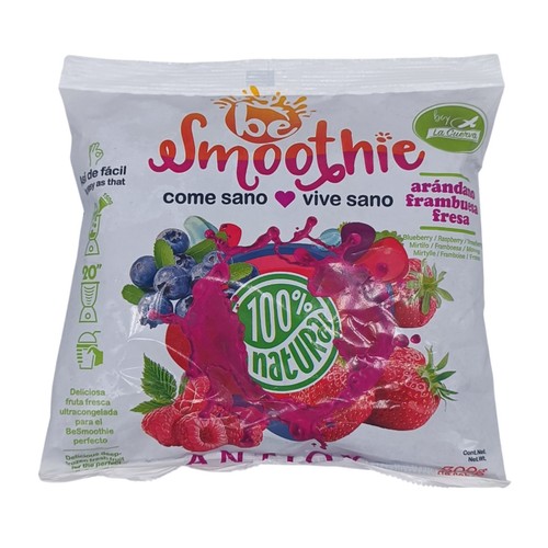 LA CUERVA Be smoothie Arándanos, frambuesas y fresas congeladas 300 g.
