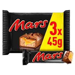MARS Barra chococaramelo 3 uds 45 g.