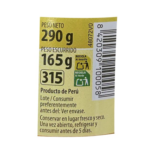 PEÑA TORCAL Corazones de alcachofa 8-12 160g