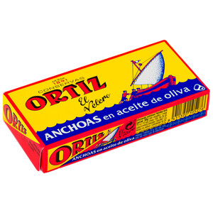 ORTIZ Filetes de anchoa en aceite de oliva ORTIZ 29 g.