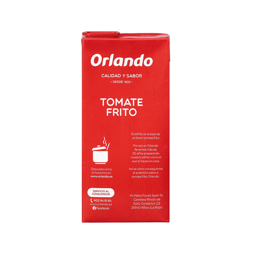 ORLANDO Tomate frito ORLANDO 780 g.