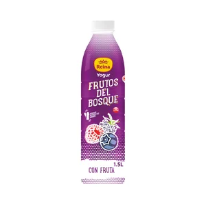 REINA Yogur líquido para beber con frambuesas, arádanos y mora, elaborado sin gluten 1.5 l.