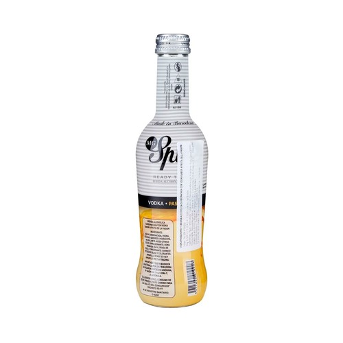 MG SPIRIT Vodka blanco con un toque de fruta de la pasión botella 27.5 cl.