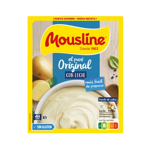 MOUSLINE Puré de patata cremoso con leche 115 g.