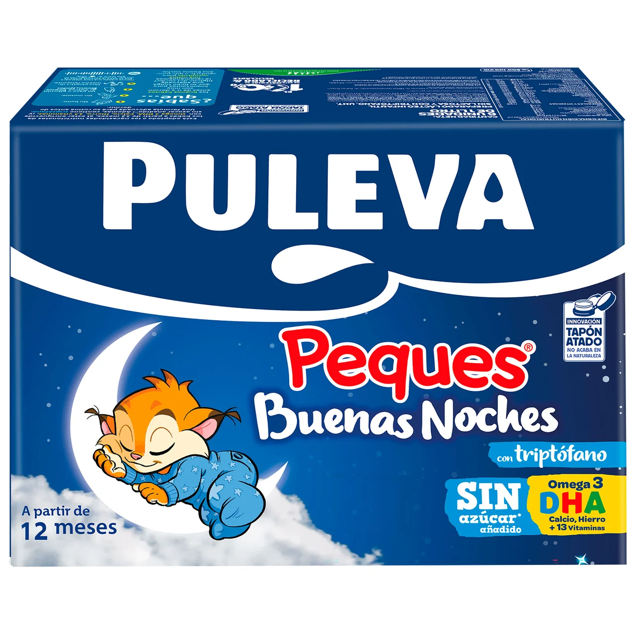 Peques buenas noches Leche (3) de crecimiento con Triptofano, a partir de 12 meses 6 x 1 l.