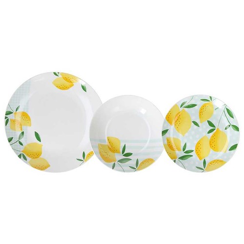 Vajilla completa de 18 piezas, fabricada en porcelana, TOGNANA.