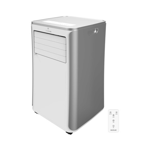 Aire acondicionado portátil CECOTEC ForceClima 9100 Soundless pinguino, 9000 BTU, 1010W, deshumidificación, área 25m2, mando a distancia, con temporizador.