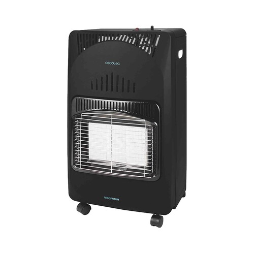 Estufa de gas butano CECOTEC ReadyWarm 4000 Slim Fold, potencia de calentamiento: 4200W, encendido automático, panel cerámico.