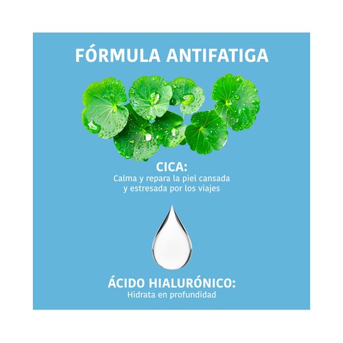 IROHA NATURE Jet lag recovery Mascarilla facial antifatiga con ácido Hialurónico y CICA.