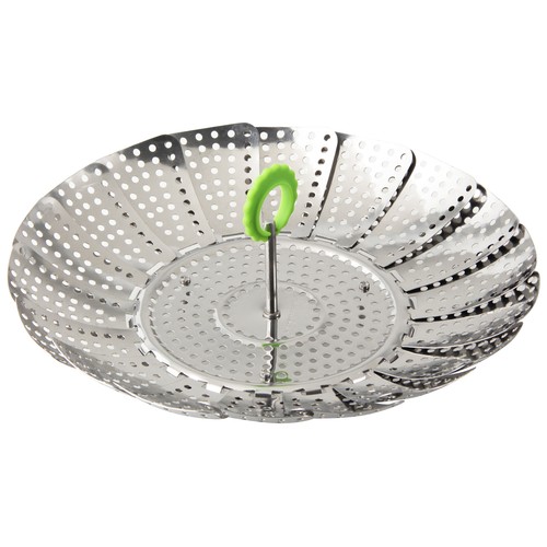 Cestillo plegable para cocción al vapor apto para ollas de 13 a 24 cm. FACKELMANN.