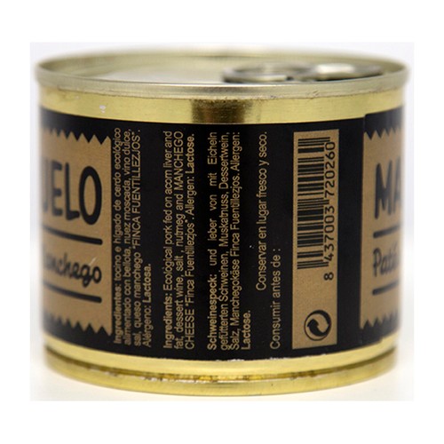 MADERUELO Paté ecológico de queso Manchego ecológico MADERUELO 225 g