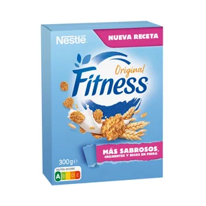 NESLTÉ Fitness original Copos de trigo integral y arroz tostados 300 g.