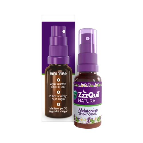 ZZZQUIL Complemento nutricional a base de Melatonina en spray 30 ml.