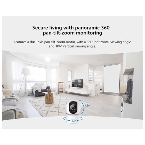 Cámara de vigilancia WiFi XIAOMI Smart Camera C200, 1080p, 360°, visión nocturna, detección de movimiento con IA.