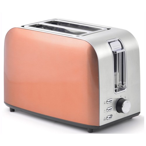 Tostador acero inox QILIVE serie Cooper Q.5887, 2 ranuras, 750W.