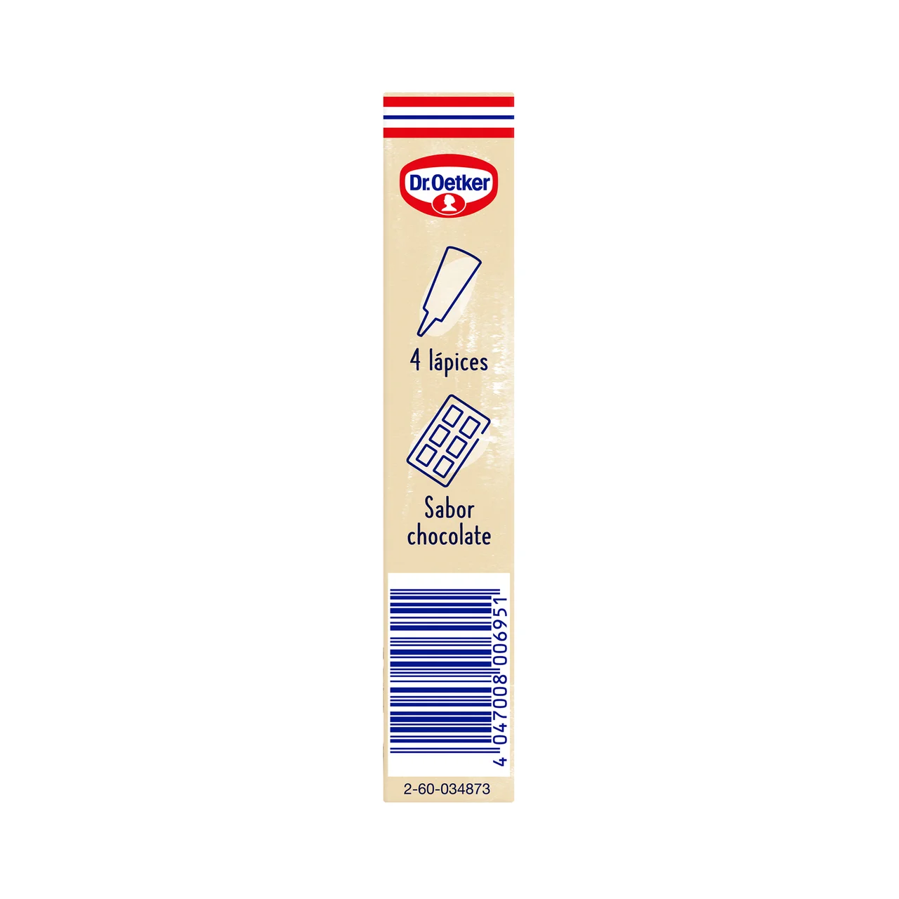 DR. OETKER Lápices pasteleros sabor chocolate, DOCTOR OETKER, caja de 59 g.