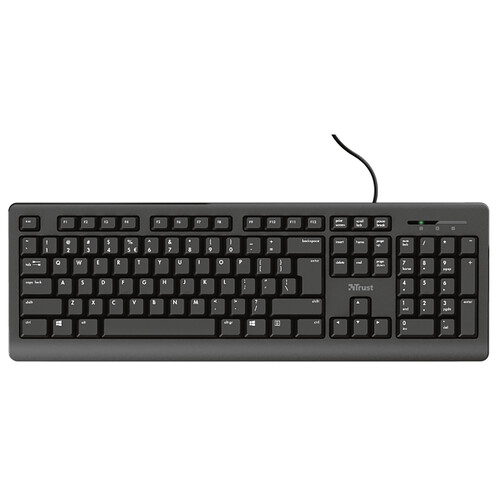 Alcampo Teclado para ordenador TRUST Primo silencioso cable 1 8m