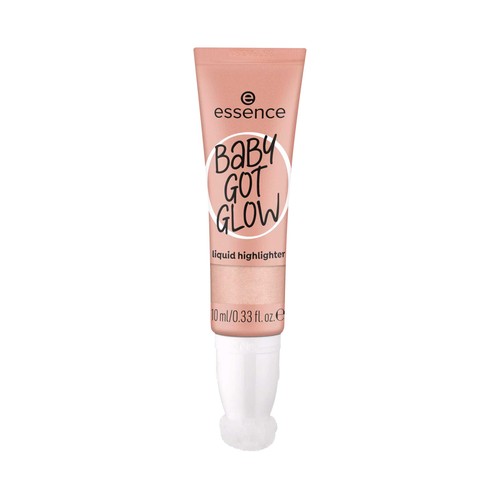 ESSENCE Baby got glow tono 10 Sassy in silk Iluminador líquido, textura fácil de difuminar.