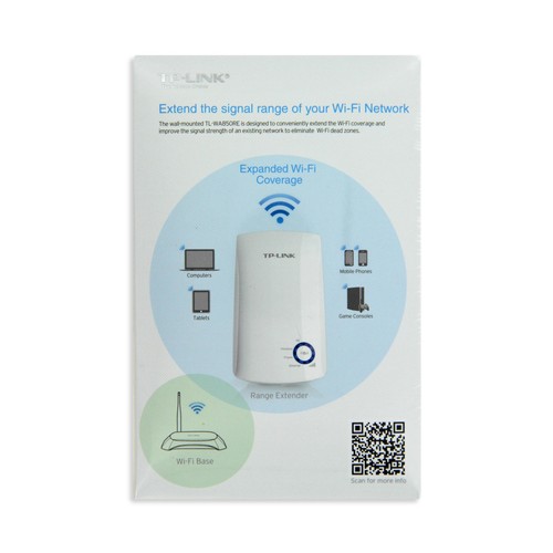 Extensor de cobertura Wi-Fi TP-LINK TL-WA850RE, 300Mbps, puerto Ethernet.
