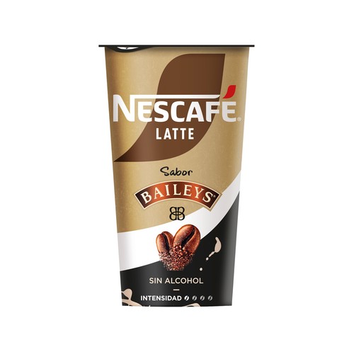 NESCAFÉ Latte Bebida de leche y café con sabor Baileys sin alcohol 205 ml.