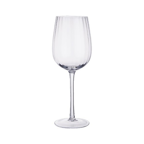 Copa de vino de vidrio facetado de 28cl, ACTUEL