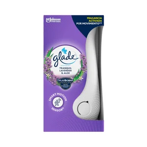 GLADE Ambientador eléctrico + recambio con fragancia a lavanda y aloe 18 ml.
