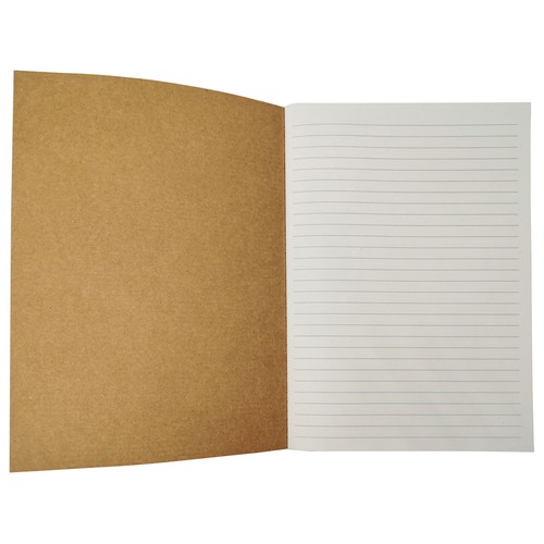 Cuaderno A5 de 1 línea 30 hojas de papel reciclado, PRODUCTO ALCAMPO.