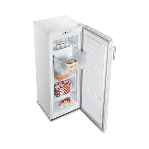 Congelador vertical HISENSE FV191N4AW1 clasificación energética: F, H:143,4cm, A: 55cm, F: 55,7cm, capacidad total: 155L.