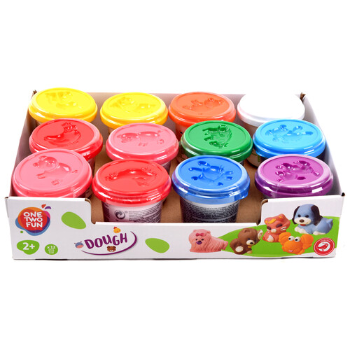 Alcampo Pasta de moldear de diferentes colores no tóxica ONE TWO