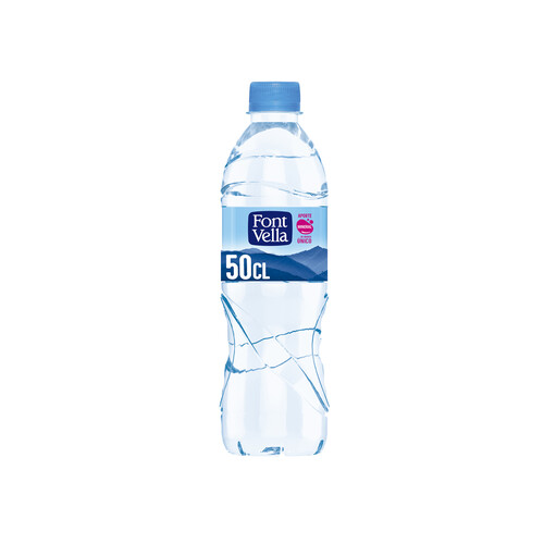 FONT VELLA Agua mineral botella de 50 cl.