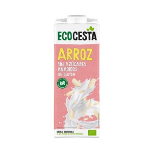 ECOCESTA Bebida vegetal de arroz ecológico, sin azúcares añadidos 1 l.