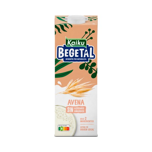 Bebida de avena sin azúcares añadidos KAIKU BEGETAL 1 l.