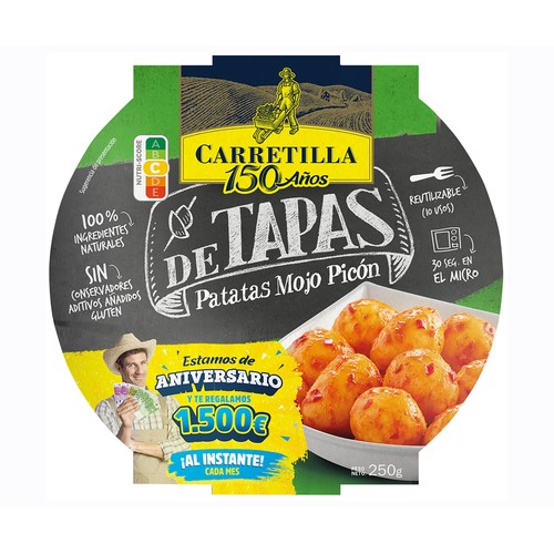 CARRETILLA  Tapas de patatas con mojo picón 250 g.
