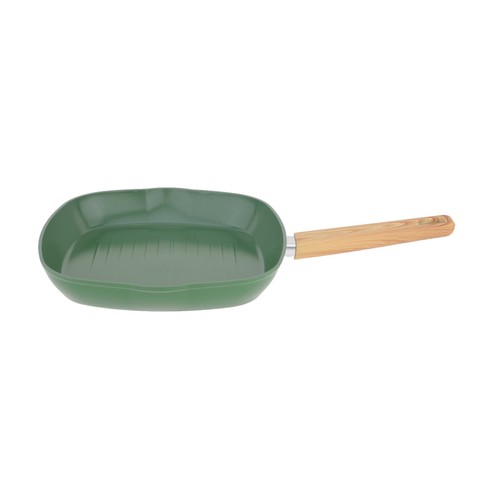 Asador de aluminio de 28 cm, antiadherente cerámico, ALCAMPO
