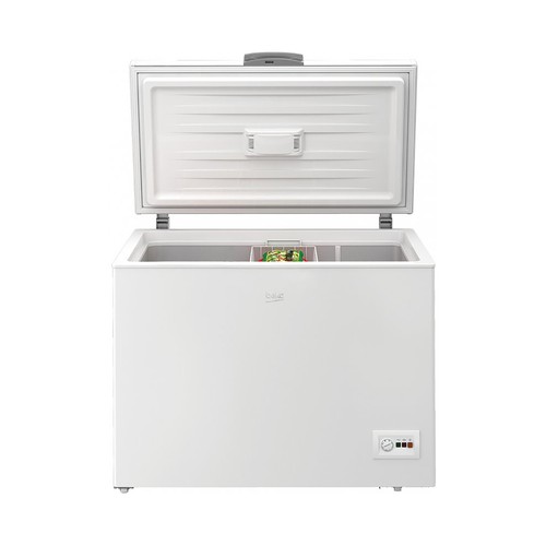Arcón congelador BEKO HS221530N, Eficiencia energética: F, H: 91,2cm,A: 75,5cm, F: 67,5cm, capacidad total: 208L.