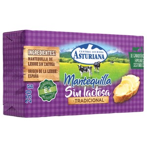 Imagen de CENTRAL LECHERA ASTURIANA Pastilla de mantequilla tradicional sin lactosa CENTRAL LECHERA ASTURIANA 250 g.
