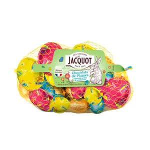 JACQUOT Surtido de Huevos de Pascua de chocolate con leche 303 g.