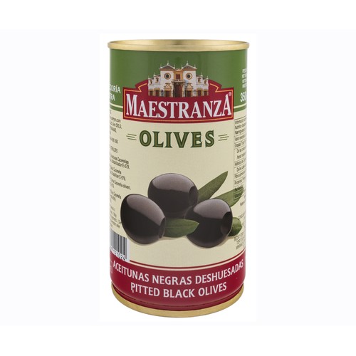 MAESTRANZA Aceitunas negras deshuesadas lata 150 gr.