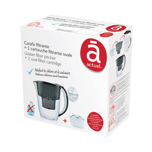 Jarra filtrante 2,8 litros con filtro incluido, ACTUEL.